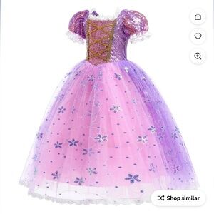 Purple and Pink Princess Costume for Kids - Rapunzel